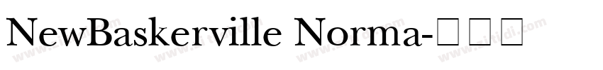 NewBaskerville Norma字体转换